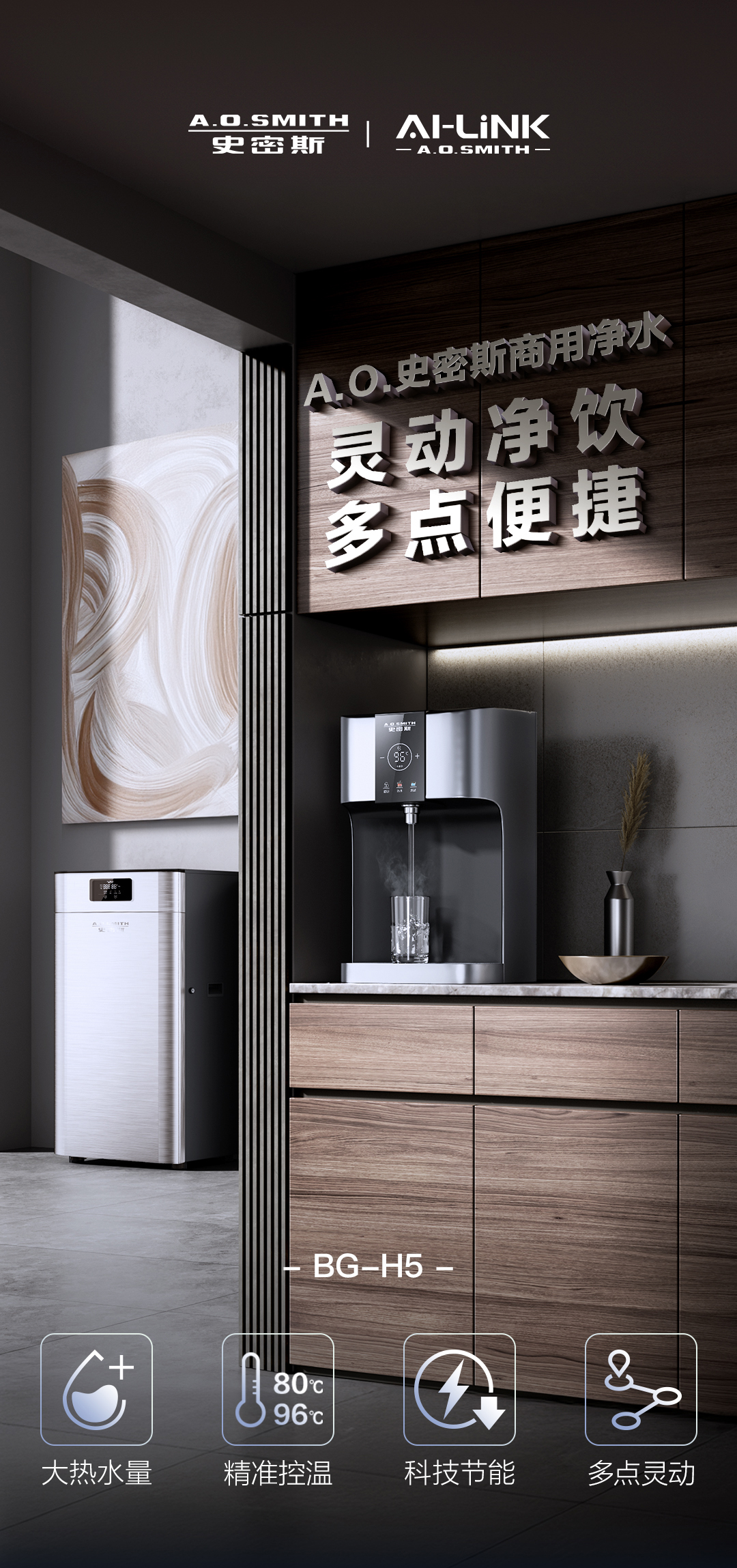 A.O.史密斯商用净水壁挂机BG-H5A 详情图 1