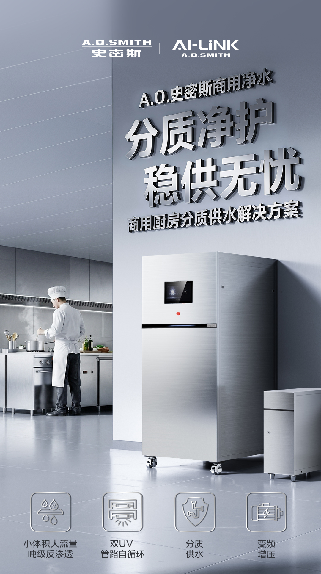 中大型商用厨房分质供水解决方案 A.O.史密斯 详情图 1